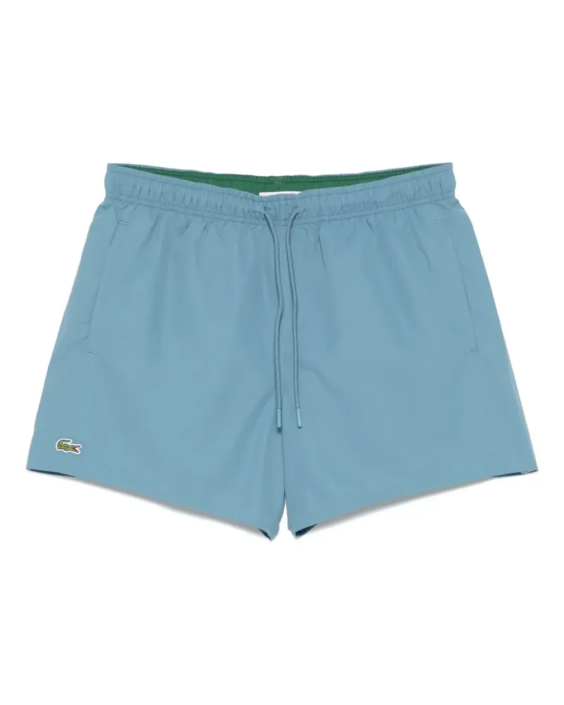 Lacoste Badeshorts mit Logo-Applikation - Blau Blau