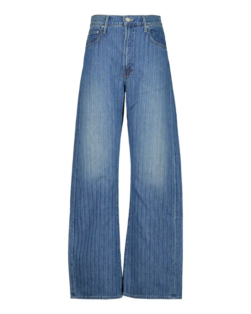 Mother The Lasso Jeans mit Nadelstreifen - Blau Blau