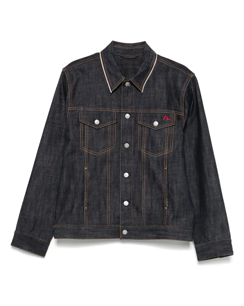 Evisu Klassische Jeansjacke - Blau Blau
