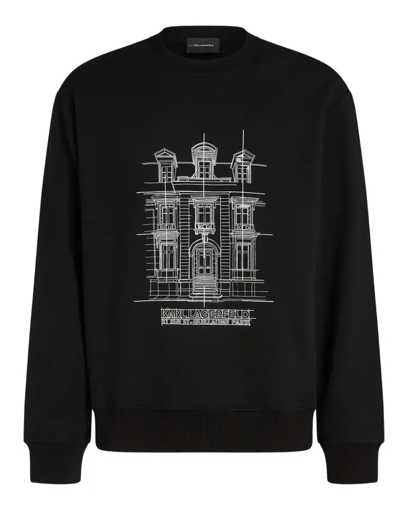 Karl Lagerfeld Rue St-Guillaume printed sweatshirt - Schwarz Schwarz