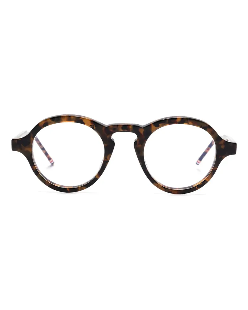Thom Browne Brille mit rundem Gestell - Braun Braun