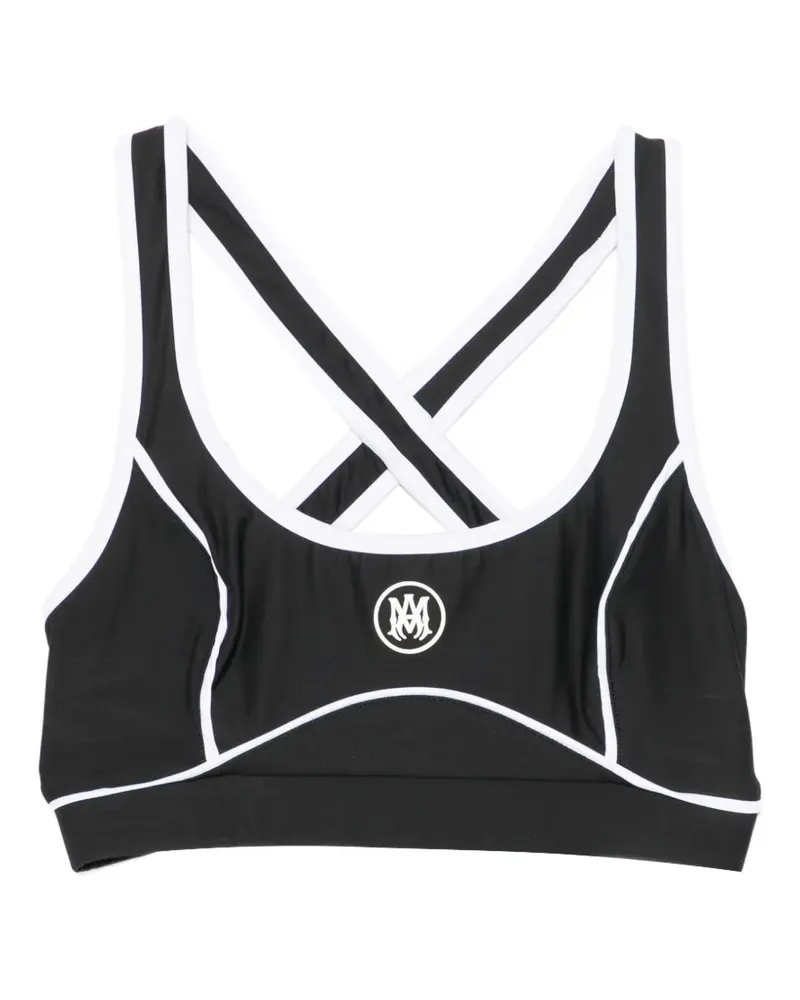 Amiri MA piped sports bra - Schwarz Schwarz