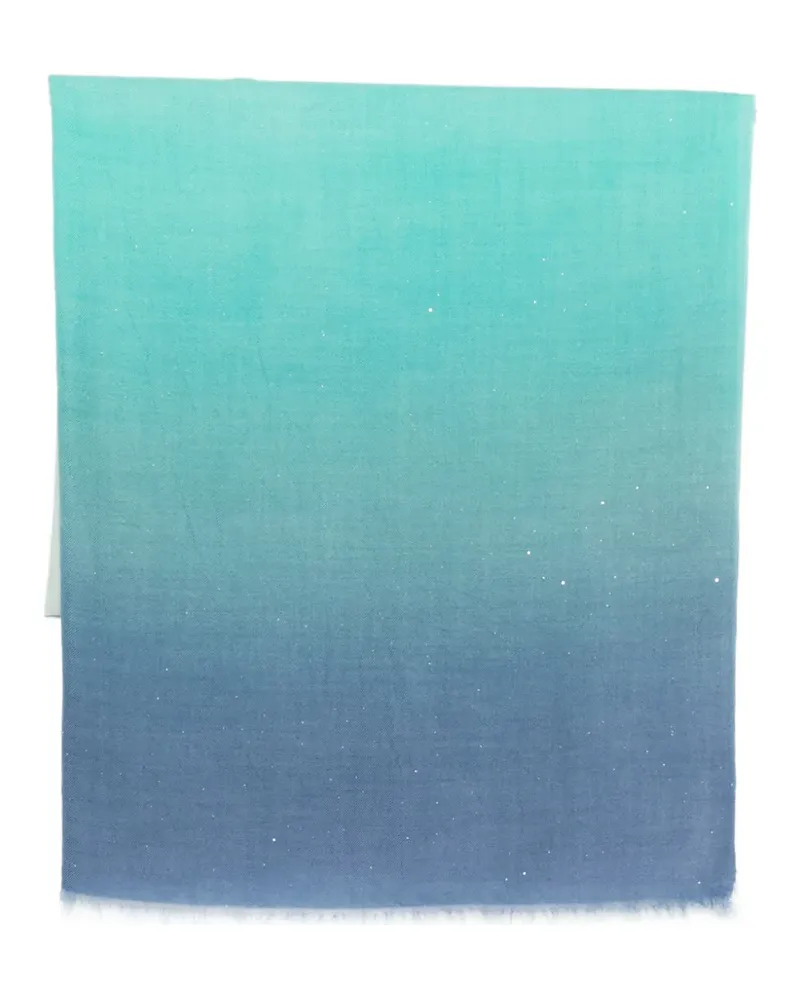 Faliero Sarti frayed dégradé scarf - Grün Grün