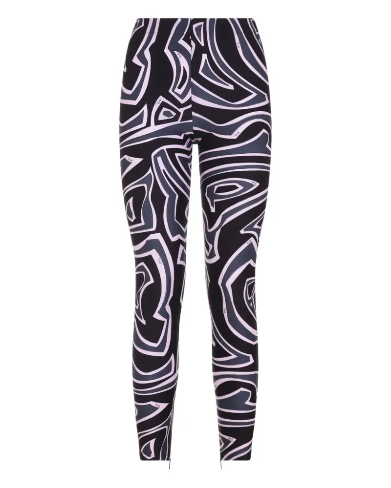 Emilio Pucci Leggings mit abstraktem Print - Schwarz Schwarz