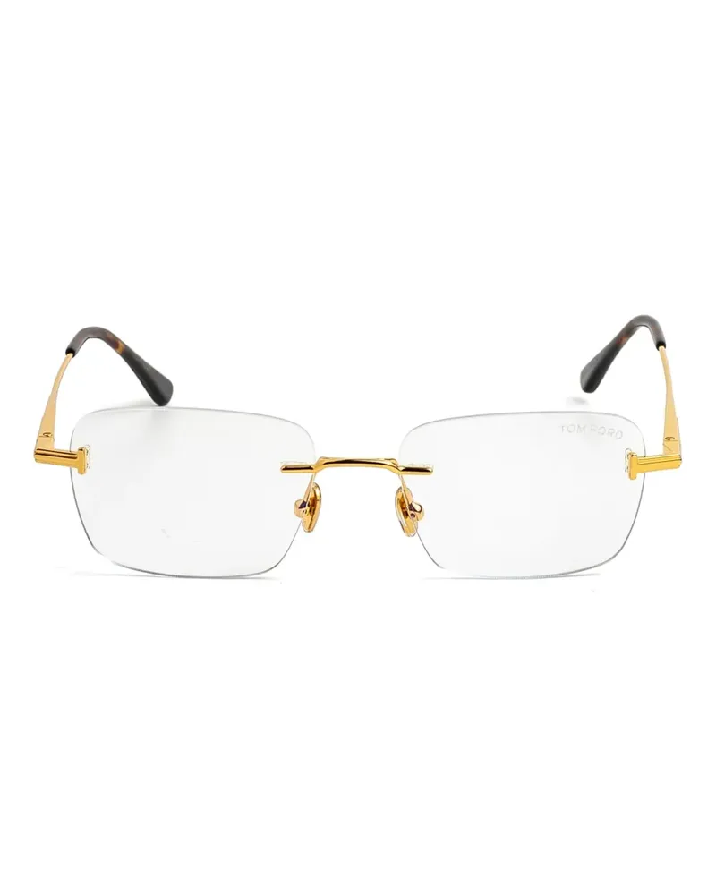 Tom Ford Eckige Brille - Gold Gold