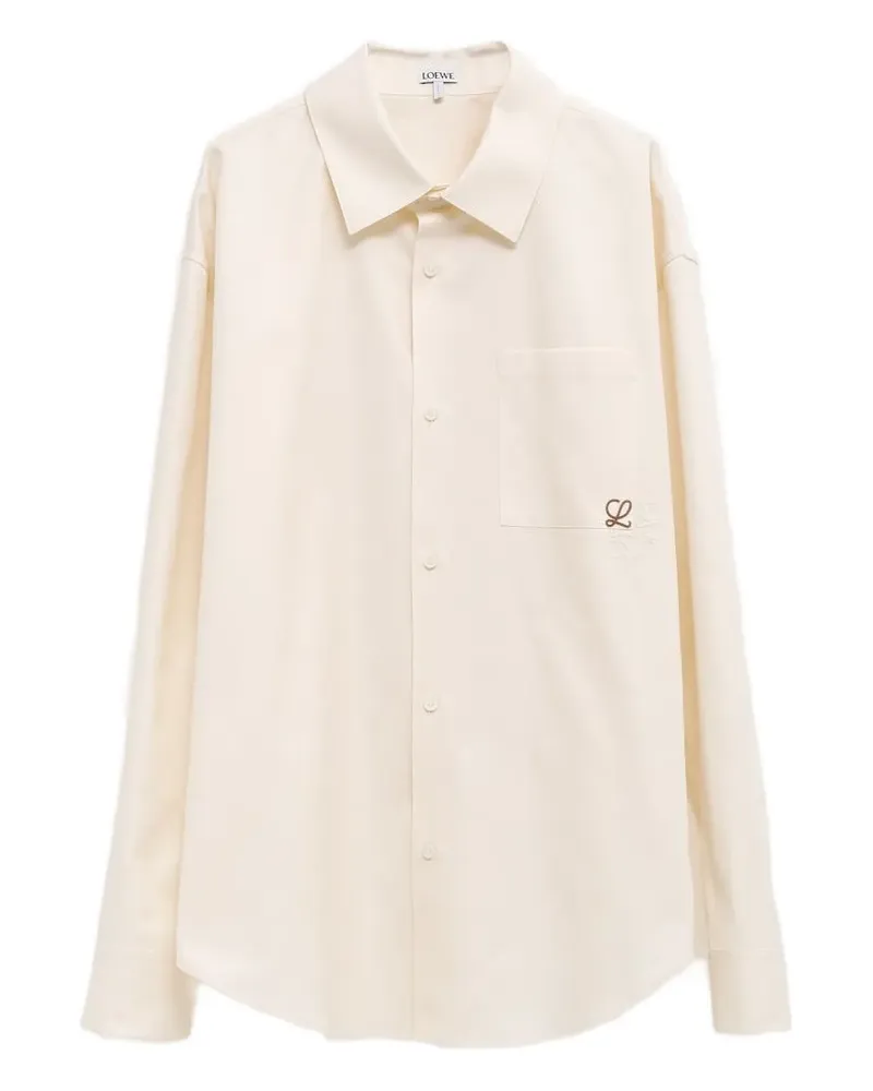 Loewe pocket embroidered shirt - Nude Nude