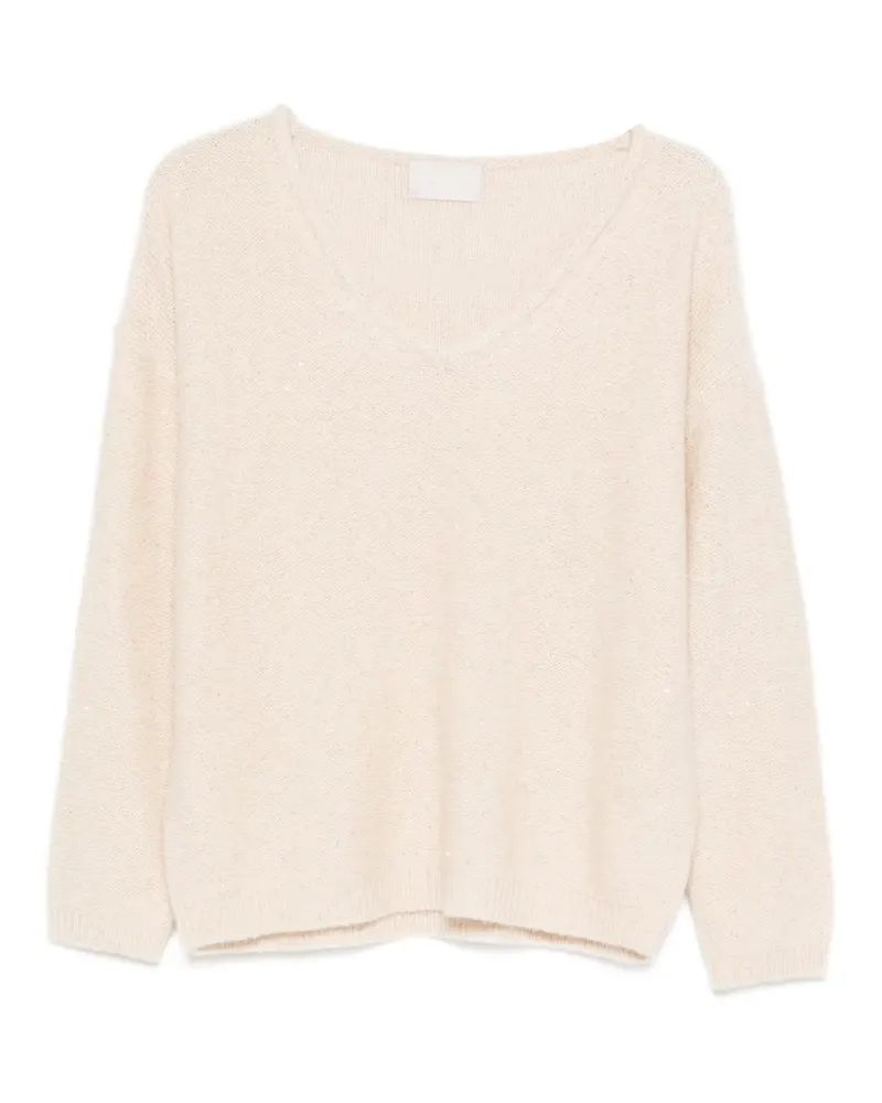 hemisphere Strick mit V-Ausschnitt - Nude Nude