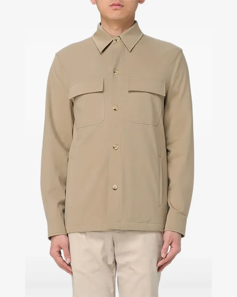 Manuel Ritz Jacke mit doppelter Tasche - Nude Nude