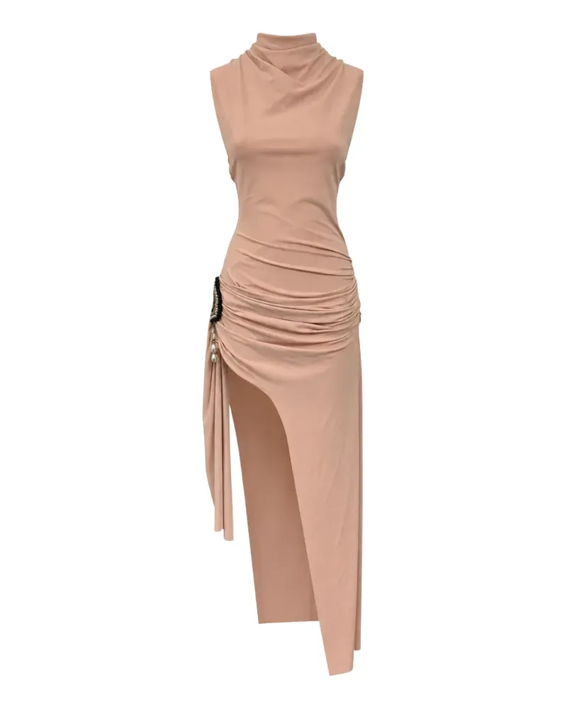 Amen asymmetrical maxi dress - Nude Nude