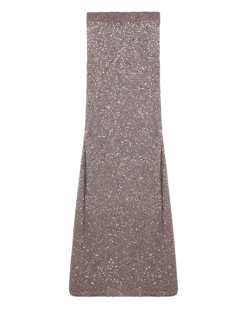Balenciaga Rock mit Glitter-Detail - Braun Braun