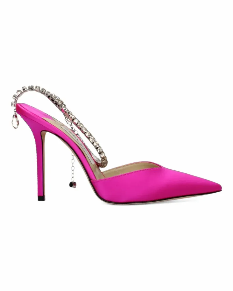 Jimmy Choo Saeda Pumps mit Kristallen - Rosa Rosa