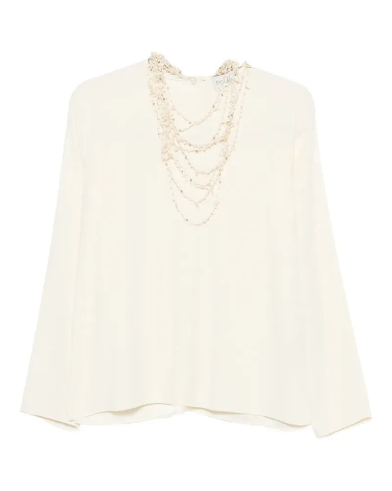 forte_forte Verzierte Bluse - Nude Nude