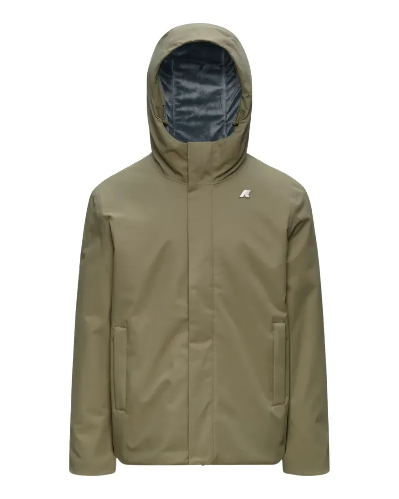 K-Way Jacko Kapuzenjacke mit Logo-Patch - Grün Grün