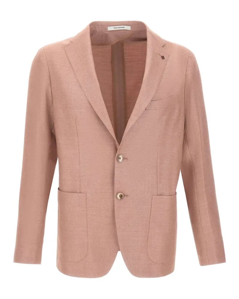 Tagliatore patch pocket single-breasted blazer - Rosa Rosa