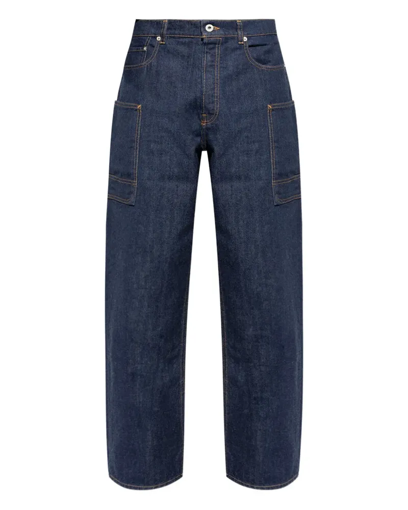 Kenzo Jeans mit aufgesetzter Tasche - Blau Blau