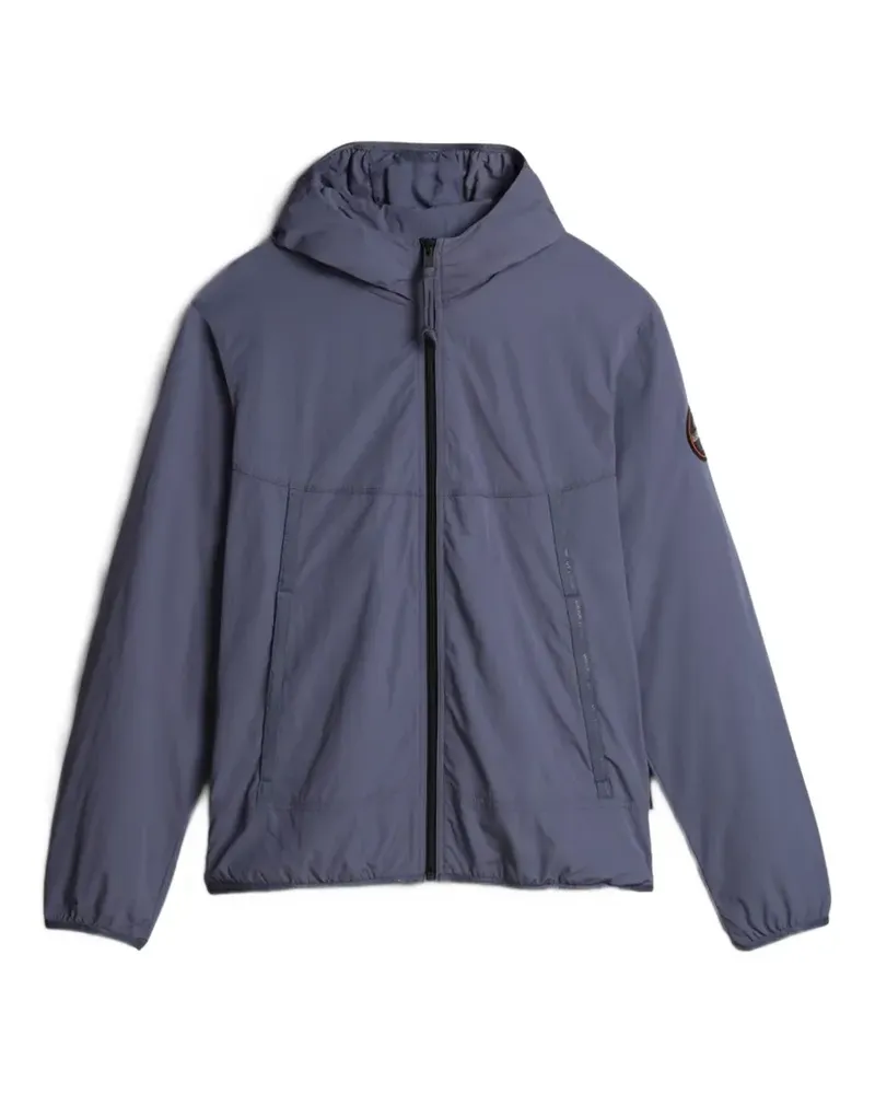Napapijri hooded zip-up jacket - Blau Blau