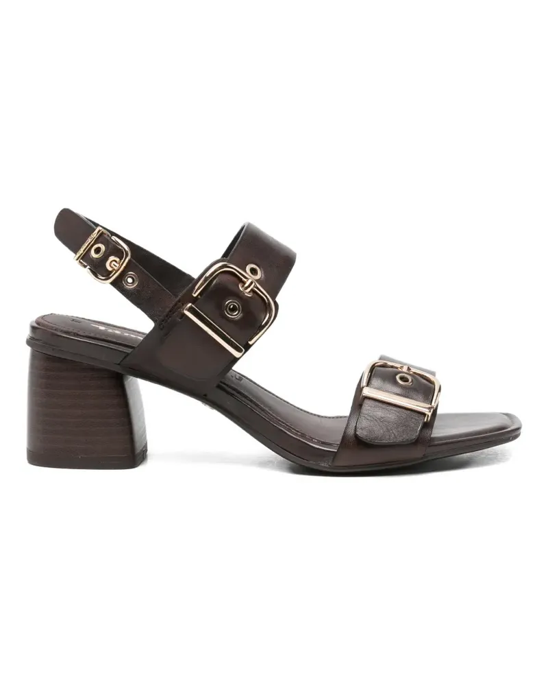 Tamaris buckle-detail slingback sandals - Braun Braun