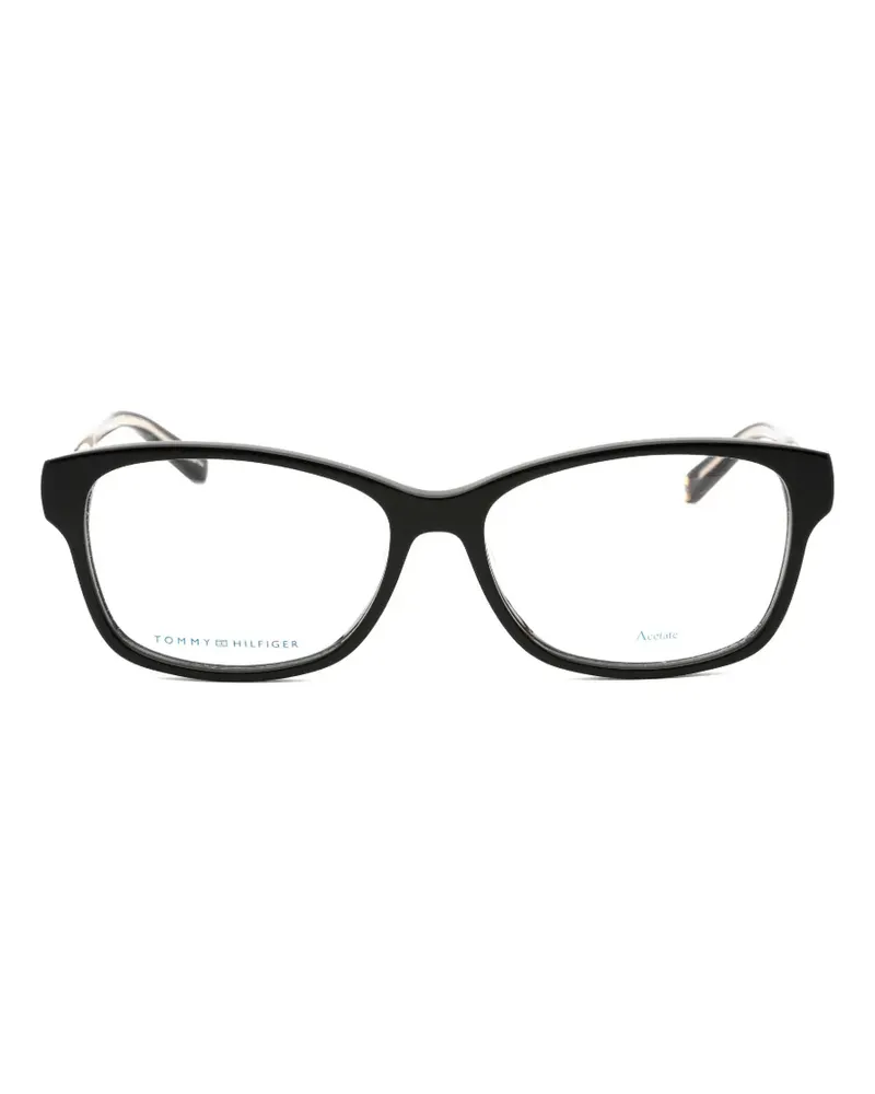 Tommy Hilfiger rectangle-frame glasses - Schwarz Schwarz