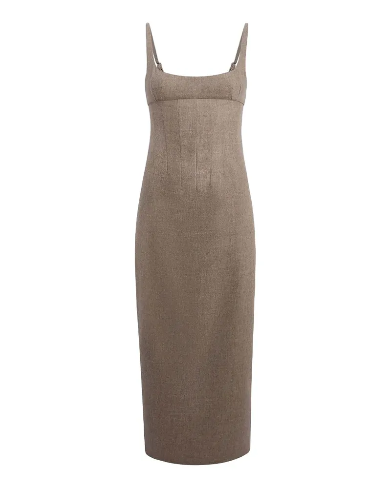 KHAITE Lotte Kleid in Sepia - Nude Nude