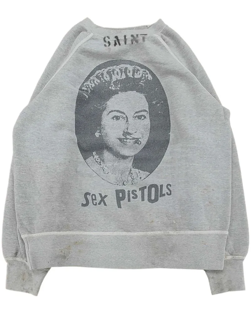 SAINT MXXXXXX x Sex Pistols Queen Sweatshirt - Grau Grau