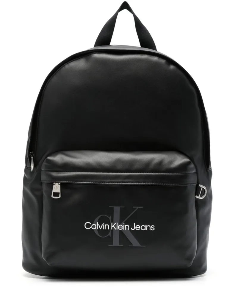 Calvin Klein Rucksack mit Logo-Print Schwarz