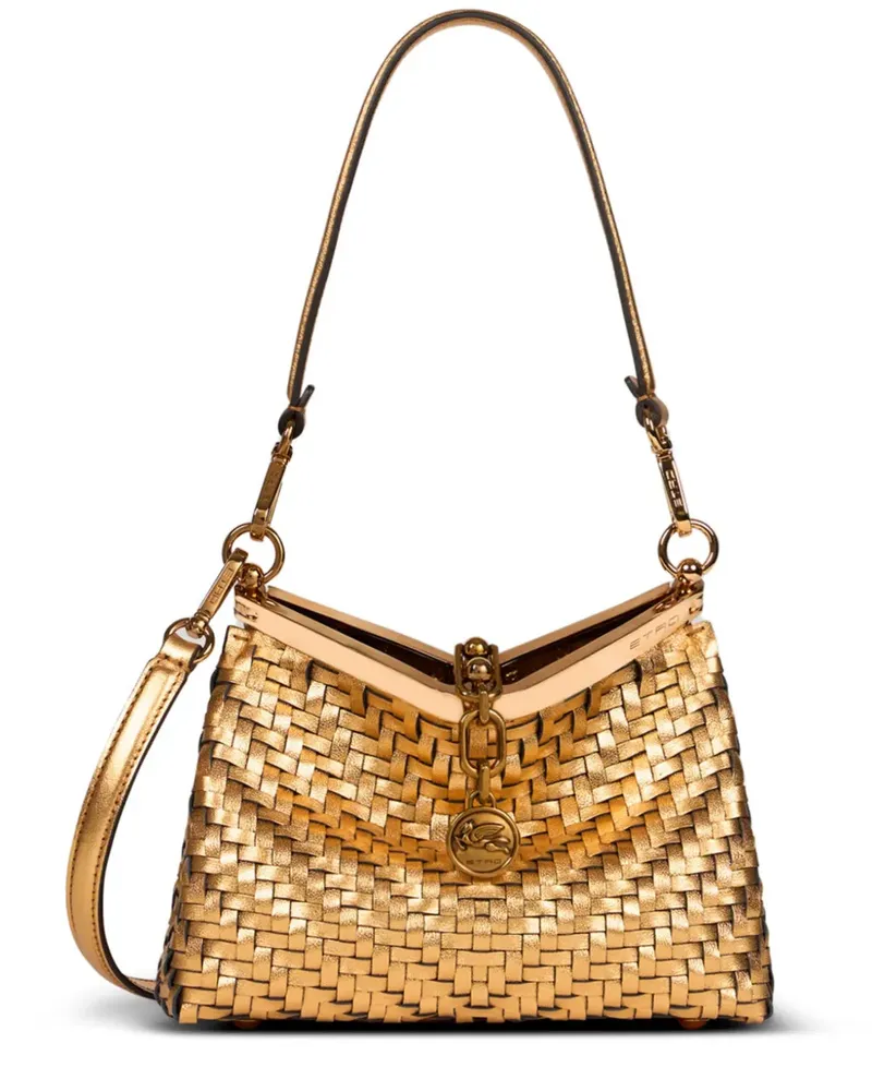 Etro Kleine Vela Schultertasche - Gold Gold