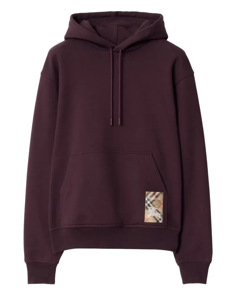 Burberry Hoodie mit Karomuster - Rot Rot