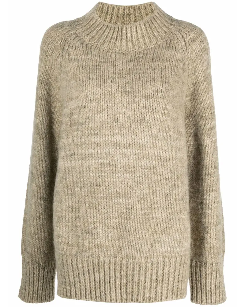 Maison Margiela Pullover mit gerippten Bündchen - Grün Grün