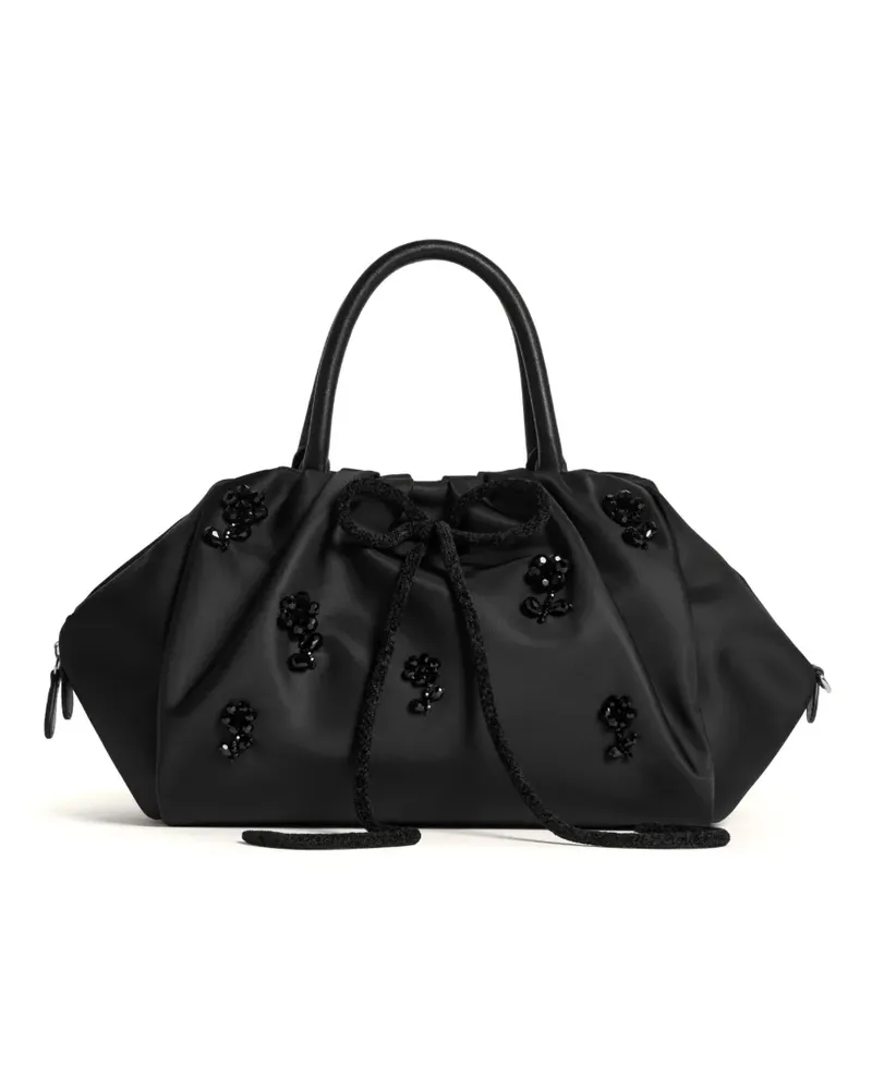 Simone Rocha Verzierte Tote Bag - Schwarz Schwarz