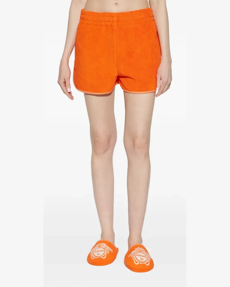 Versace elasticated trim shorts - Orange Orange