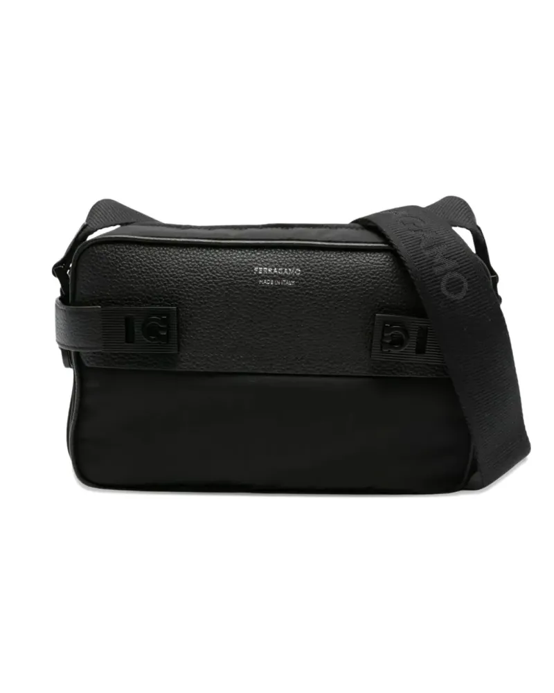 Ferragamo logo crossbody bag - Schwarz Schwarz