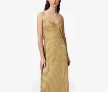 Leona Maxikleid mit Zebra-Print - Gold