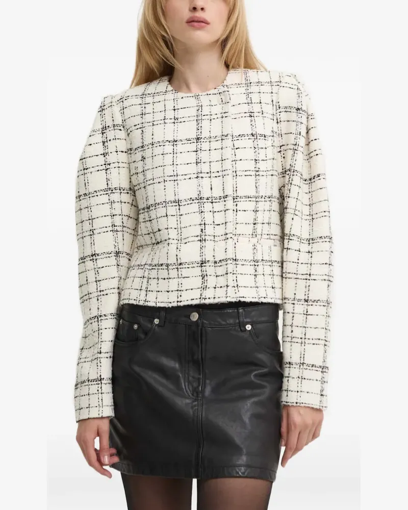 IRO plaid jacket - Nude Nude