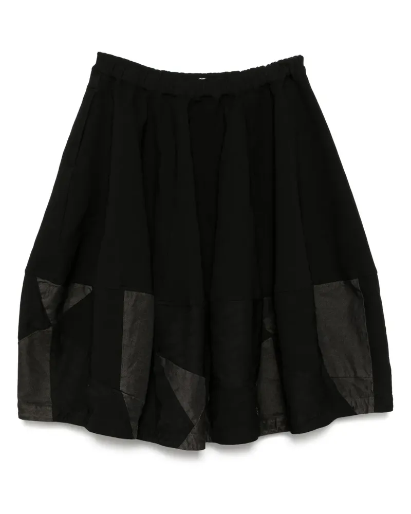 Comme des Garçons Rock im Patchwork-Look - Schwarz Schwarz