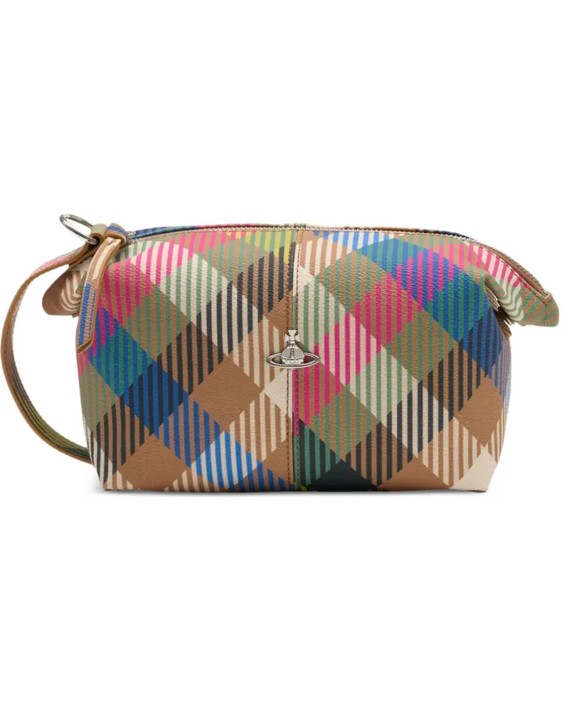 Vivienne Westwood Orb zip makeup bag - Braun Braun