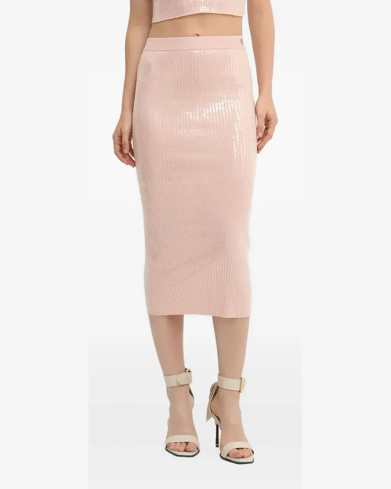 HUGO BOSS Rock mit Pailletten - Rosa Rosa