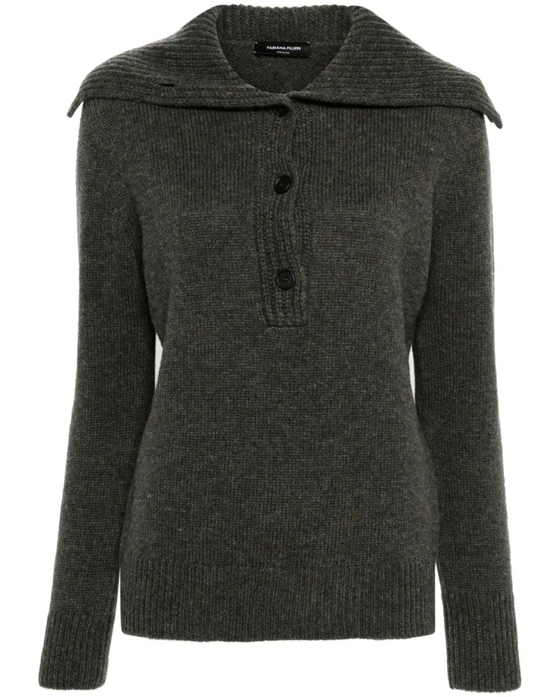 Fabiana Filippi Melierter Rollkragenpullover - Grün Grün