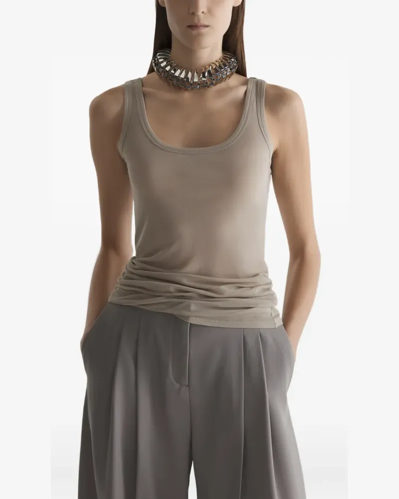 Thierry Mugler jersey tank top - Nude Nude