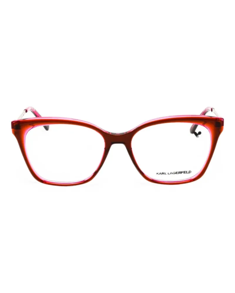 Karl Lagerfeld Brille mit Cat-Eye-Gestell - Rosa Rosa