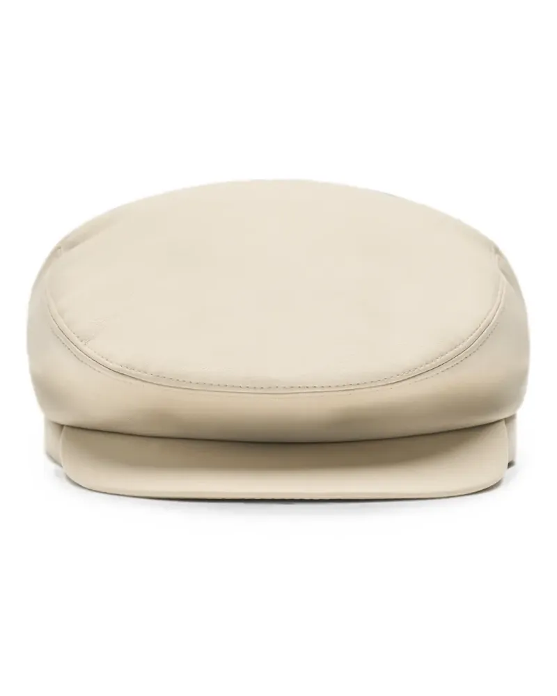 Amiri Baseballkappe aus veganem Leder - Nude Nude