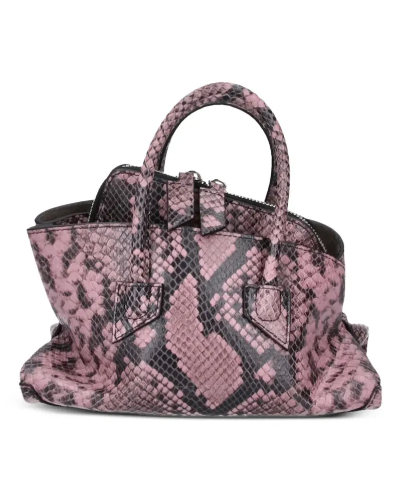 ATTICO Handtasche mit Schlangen-Effekt - Rosa Rosa