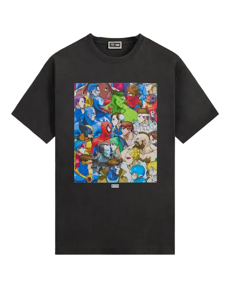 KITH x Marvel vs. Capcom Clash of Super Heroes T-Shirt - Schwarz Schwarz