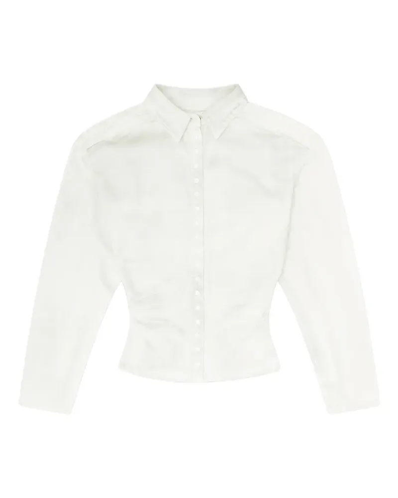 Diesel fitted shirt in denim - Weiß Weiß
