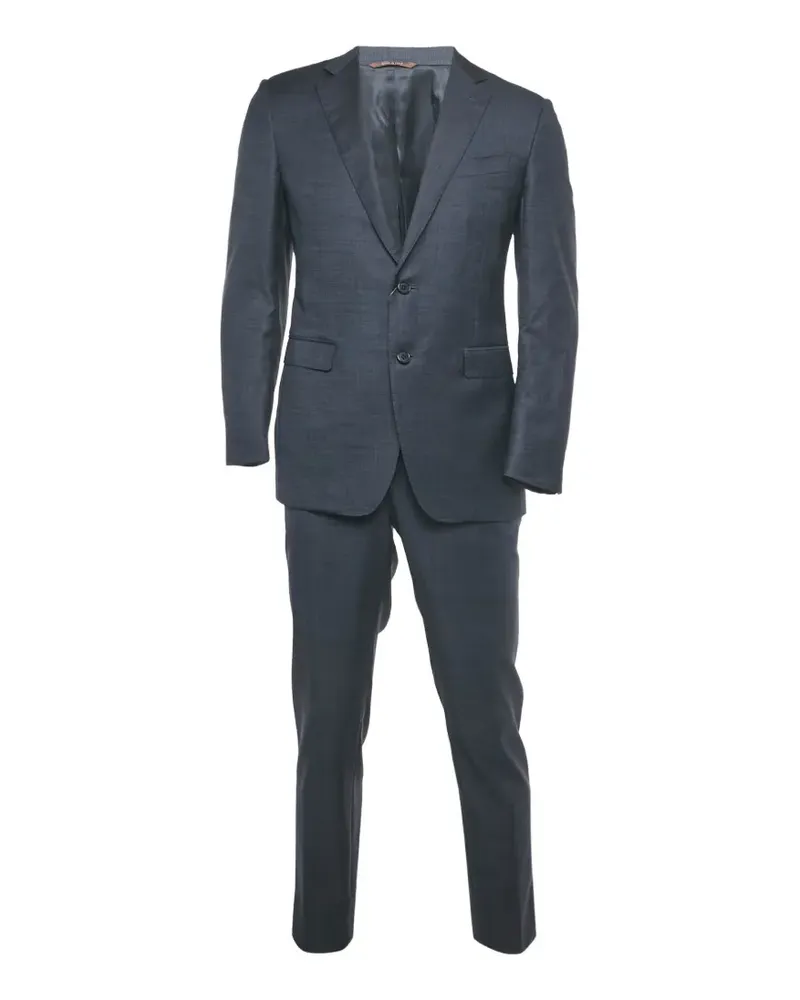 Canali Zweiknopfanzug mit fallendem Revers - Blau Blau