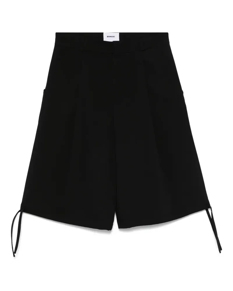 BONSAI Shorts mit Kordelzug - Schwarz Schwarz