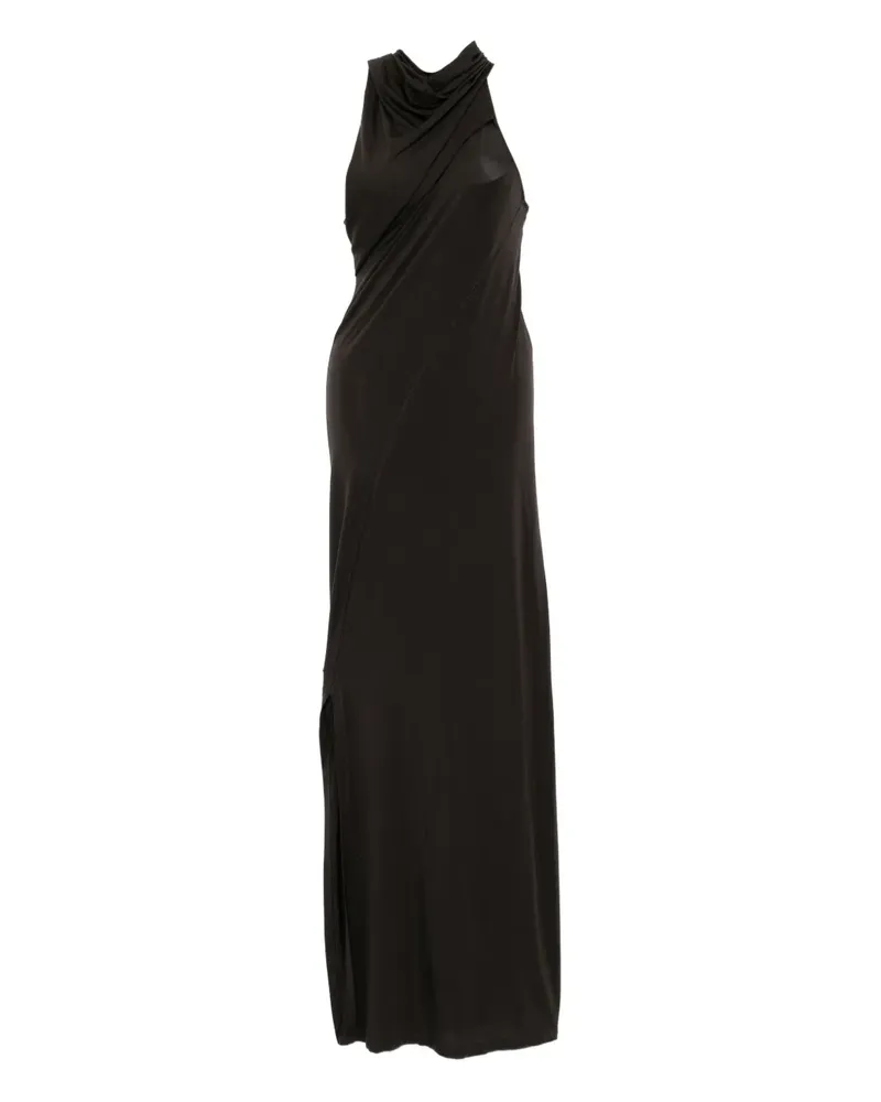 Helmut Lang Kleid mit Knotendetail - Braun Braun