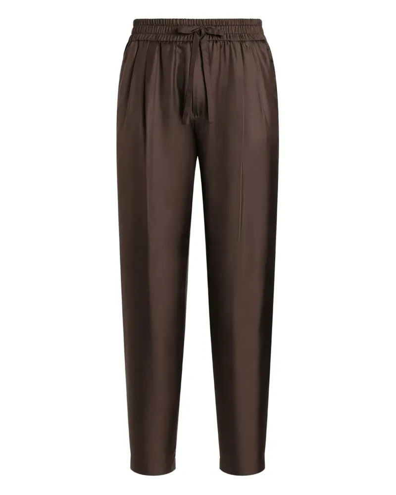 Dolce & Gabbana Hose aus Seide - Braun Braun