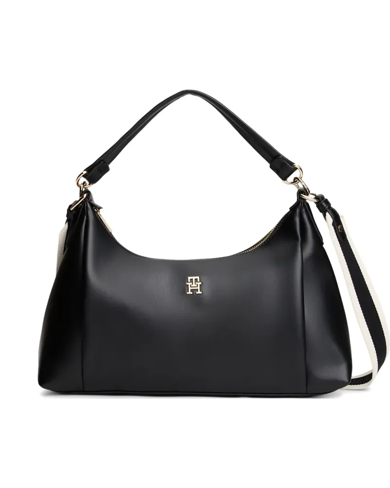 Tommy Hilfiger logo-plaque shoulder bag - Schwarz Schwarz