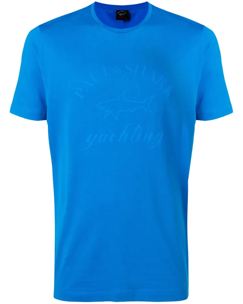 Paul & Shark T-Shirt mit Logo-Print - Blau Blau