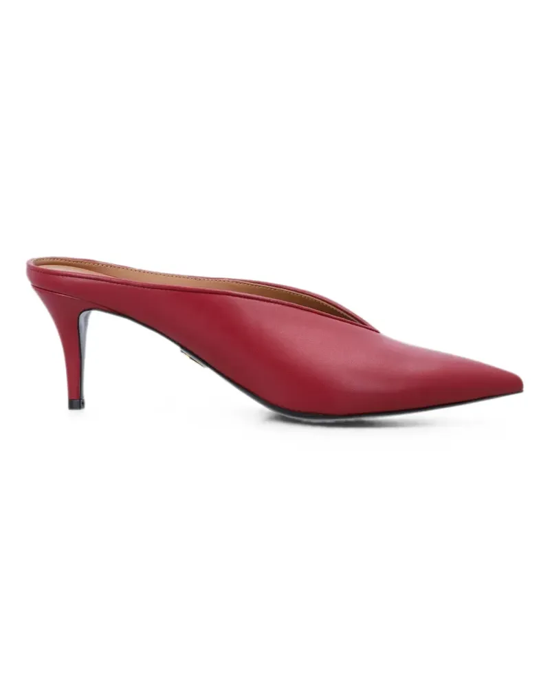 Stella McCartney pointed-toe V-cut mules - Rot Rot